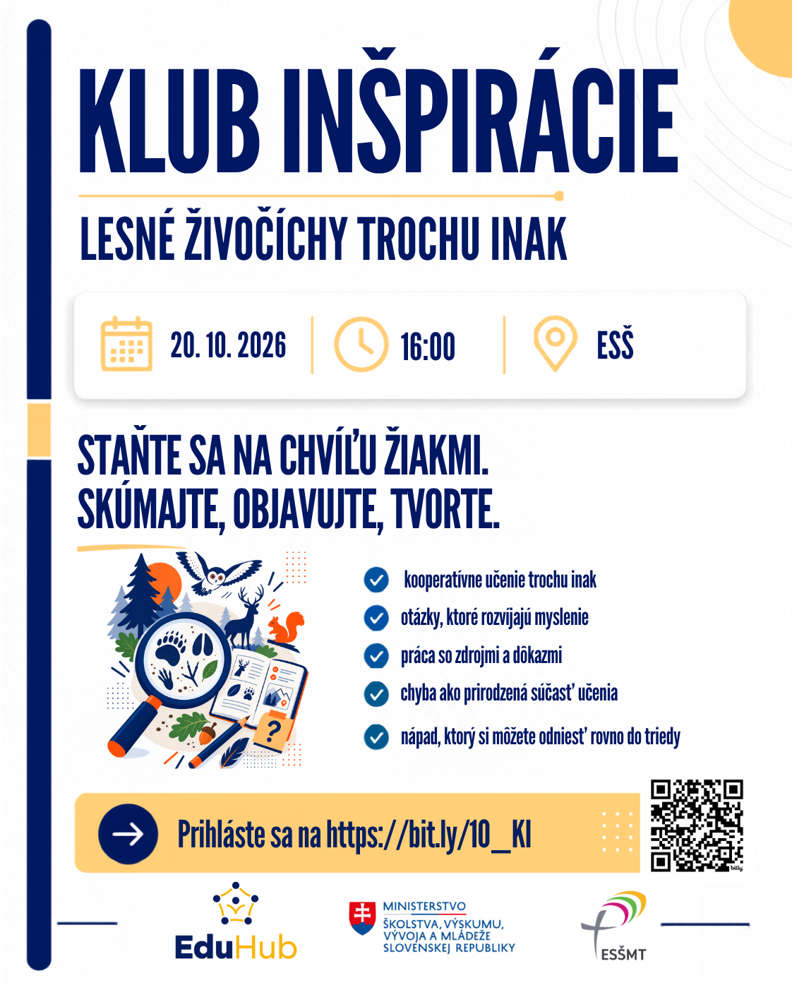 Plagát podujatia Lesné živočíchy trochu inak